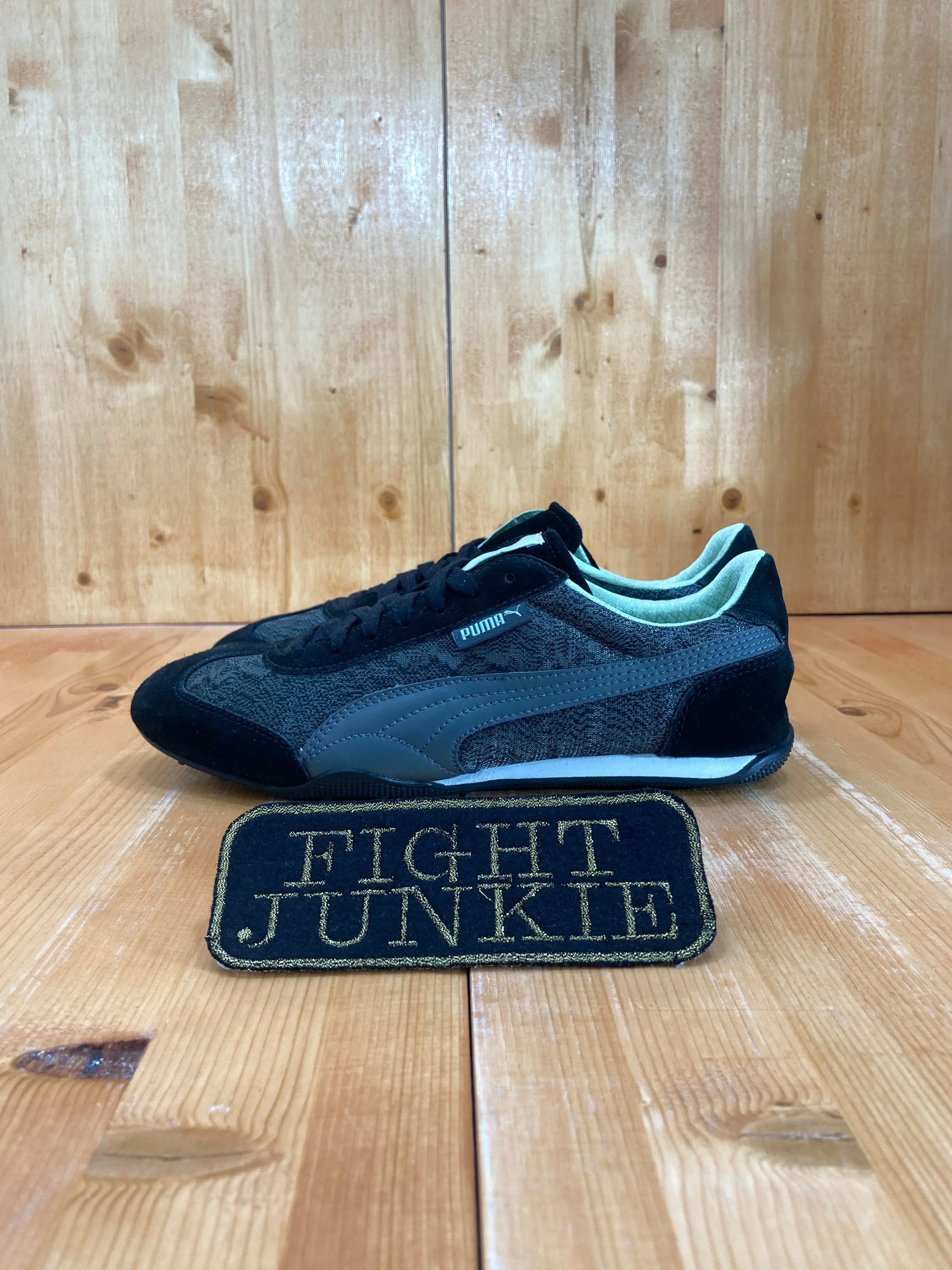 PUMA 76 RUNNER ZIG ZAG ECO ORTHOLITE Women Size 9.5 Running Walking Shoes Sneakers Black & Gray 359628-01