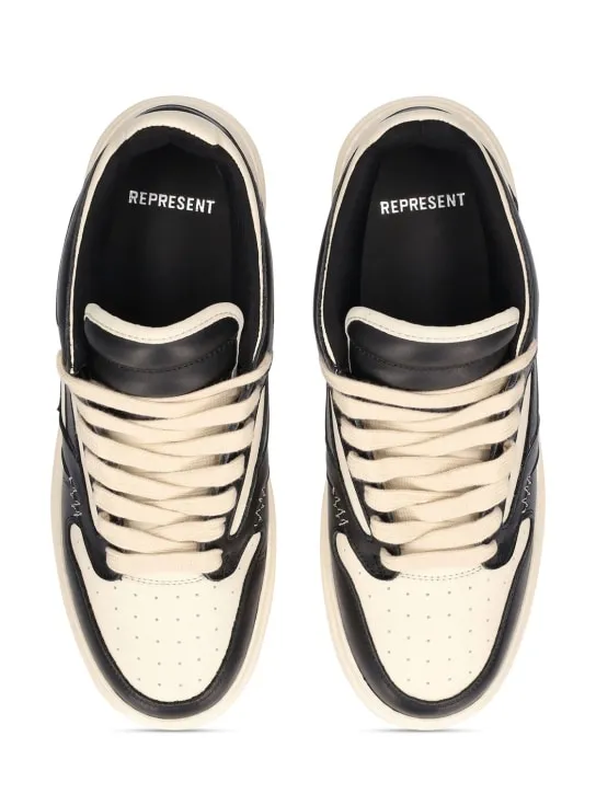 Represent   Reptor low leather sneakers 