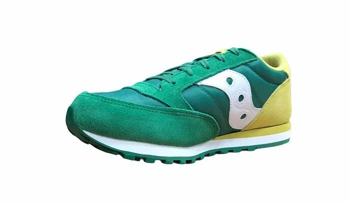 Saucony Original scarpa sneakers da ragazzo Jazz SK260998 verde-giallo