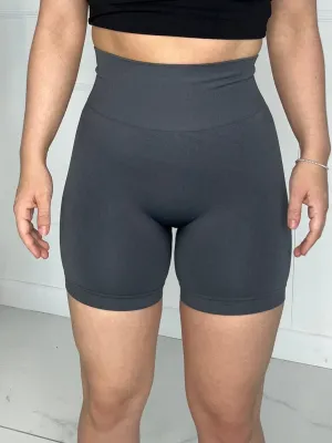 Scrunch Bum Cycling Shorts - Charcoal