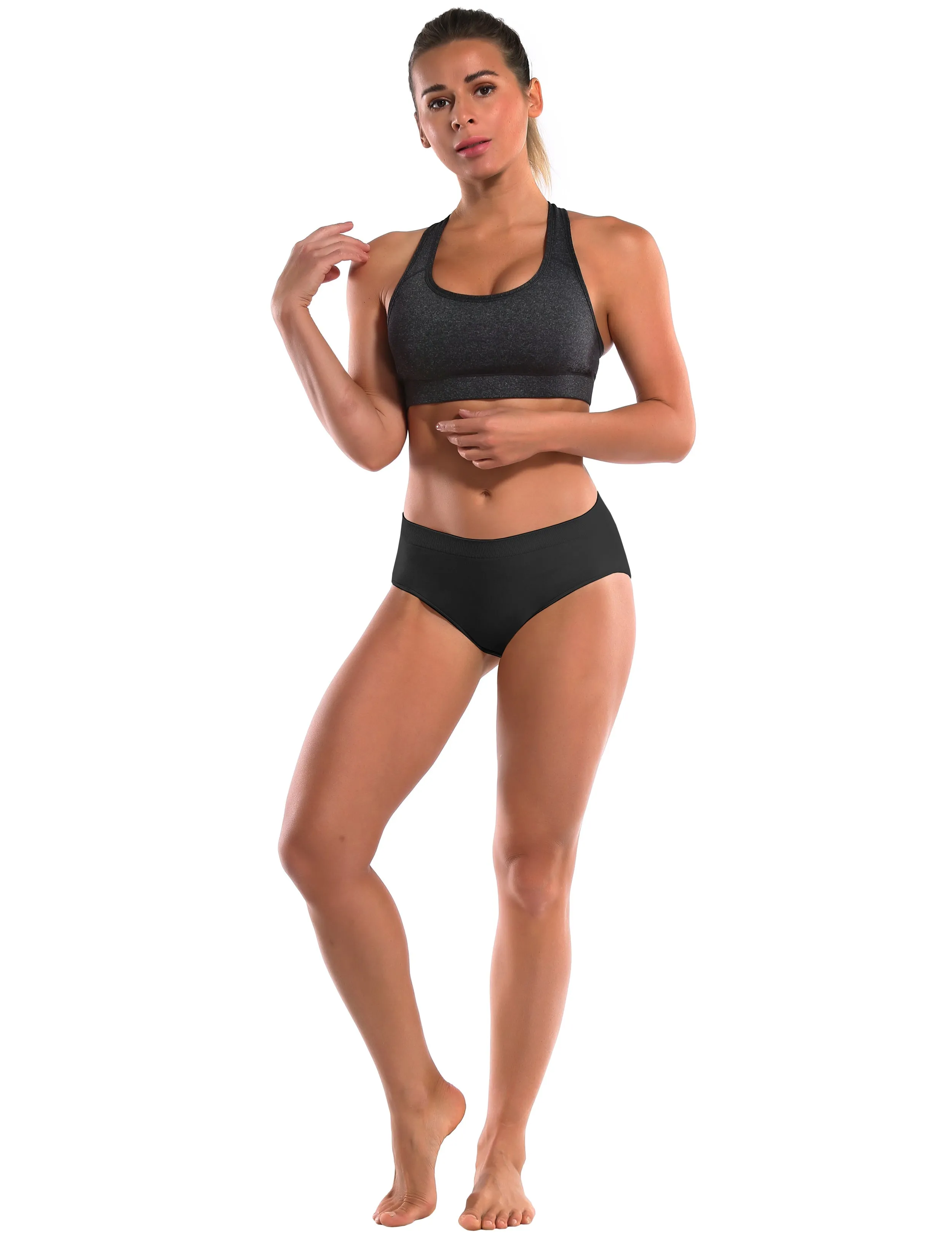 Seamless Sports Bikini Underwear black_Jogging