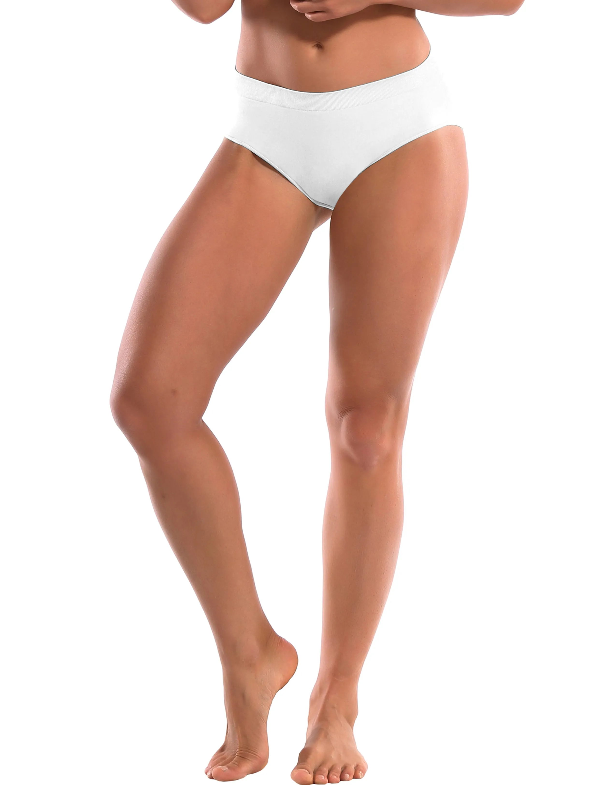 Seamless Sports Bikini Underwear white_Jogging