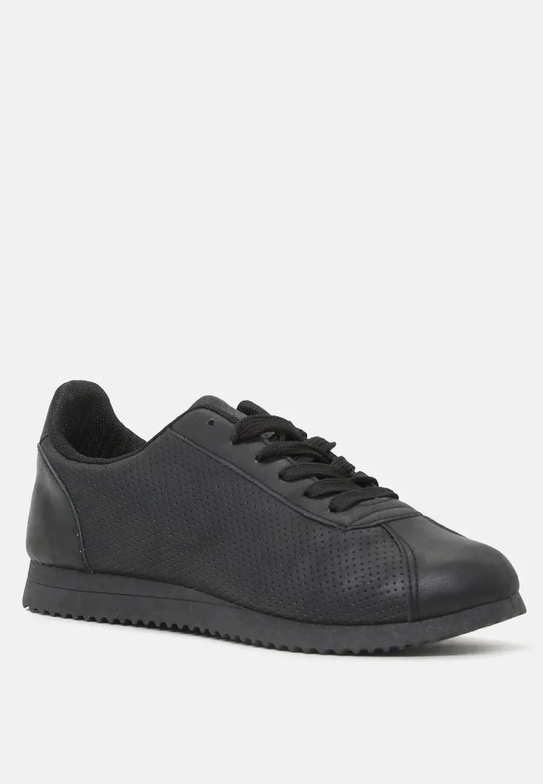 Serena Casual Lace-Up Perforated Sneakers