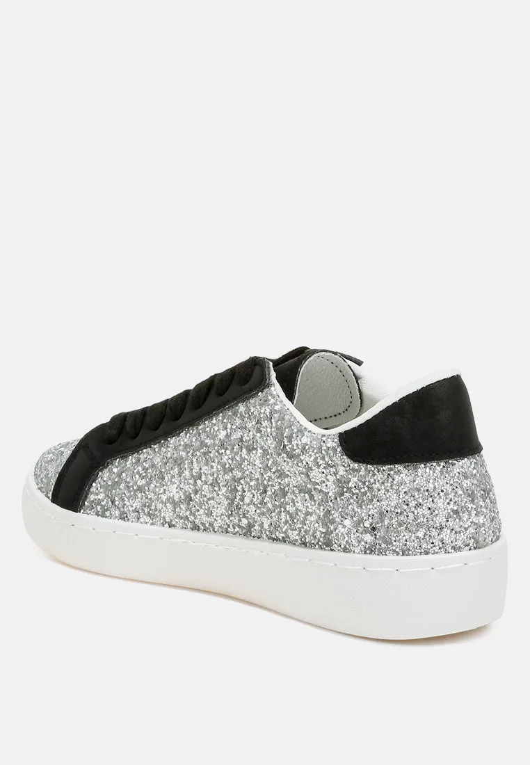 Shinding Glitter Star Chunky Sneakers