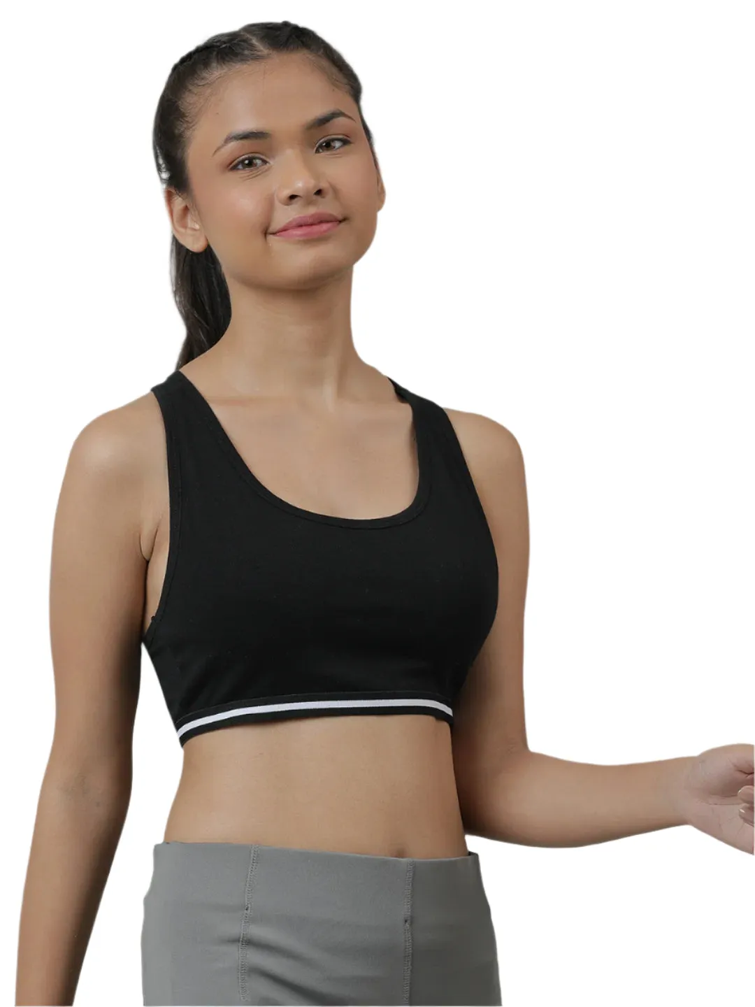 Sports Bra - White & Black (Pack of 2)