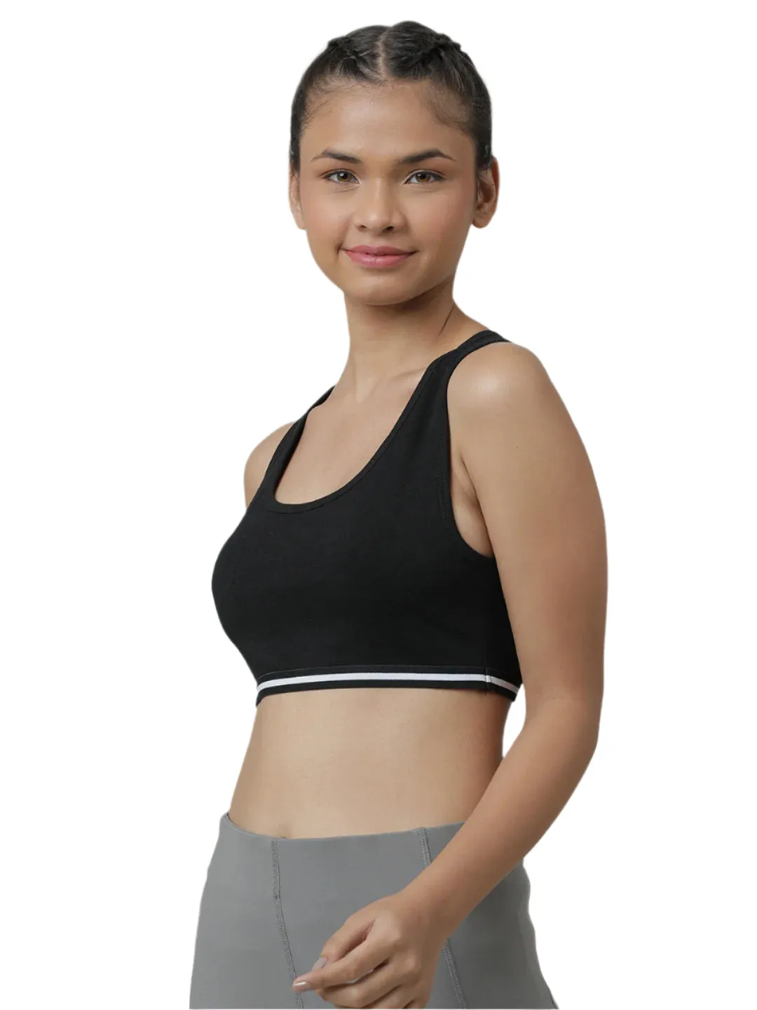 Sports Bra - White & Black (Pack of 2)