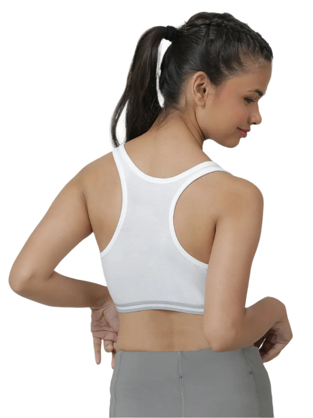 Sports Bra - White & Grey (Pack of 2)