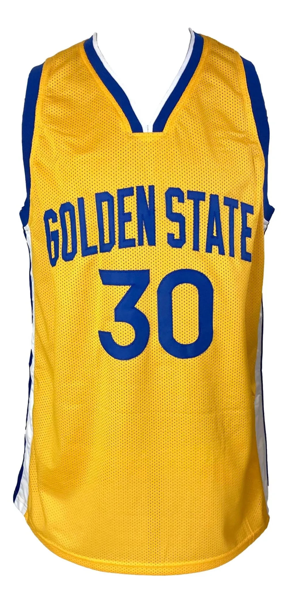 Stephen Curry Golden State Signed Yellow Basketball Jersey JSA