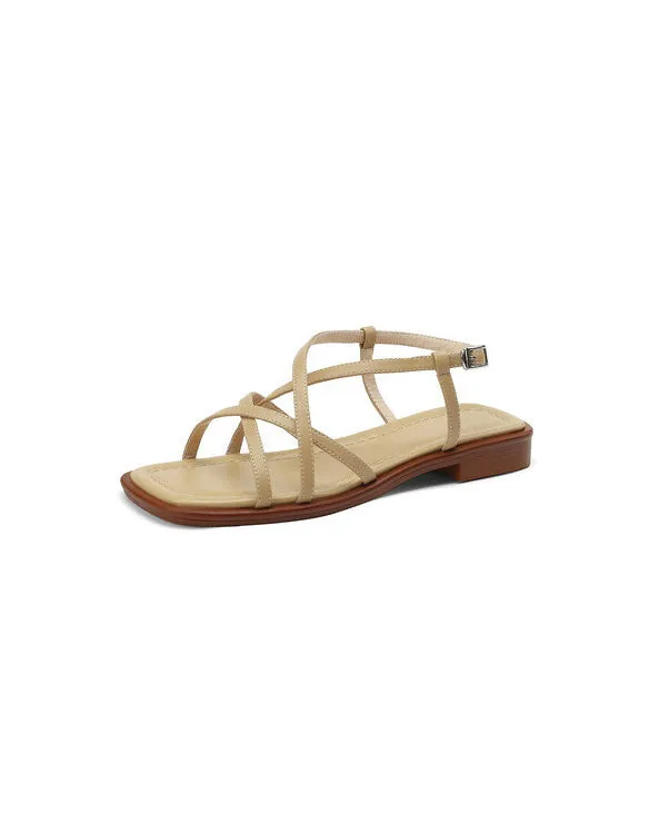 Summer Comfortable Flat Strappy Sandals Slingback