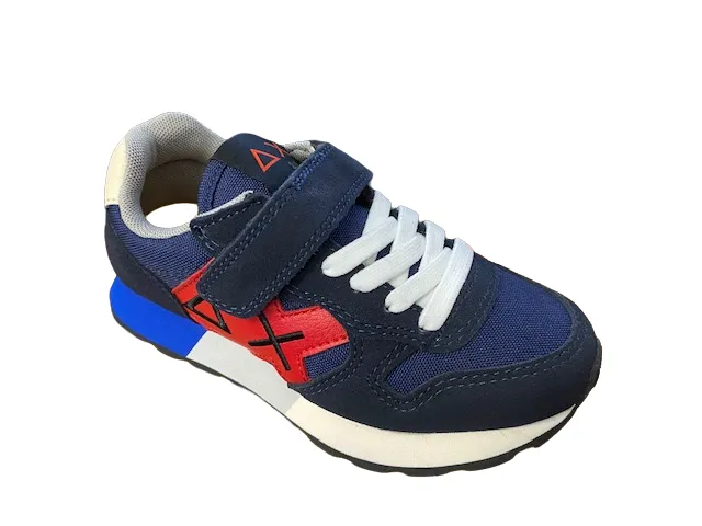 Sun68 sneakers da ragazzo Jaki Fluo Z42313K 07 navy blue