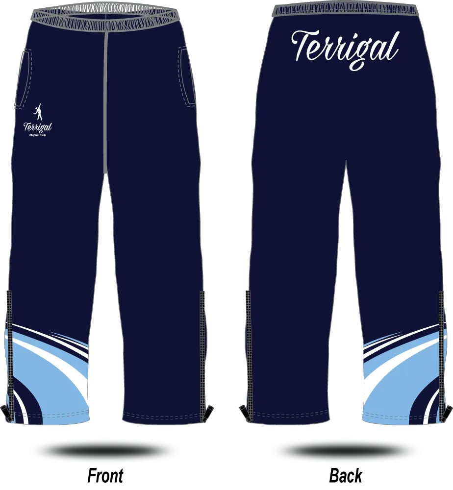 TERRIGAL PHYSIE CLUB - Track Pants (with Zippers)