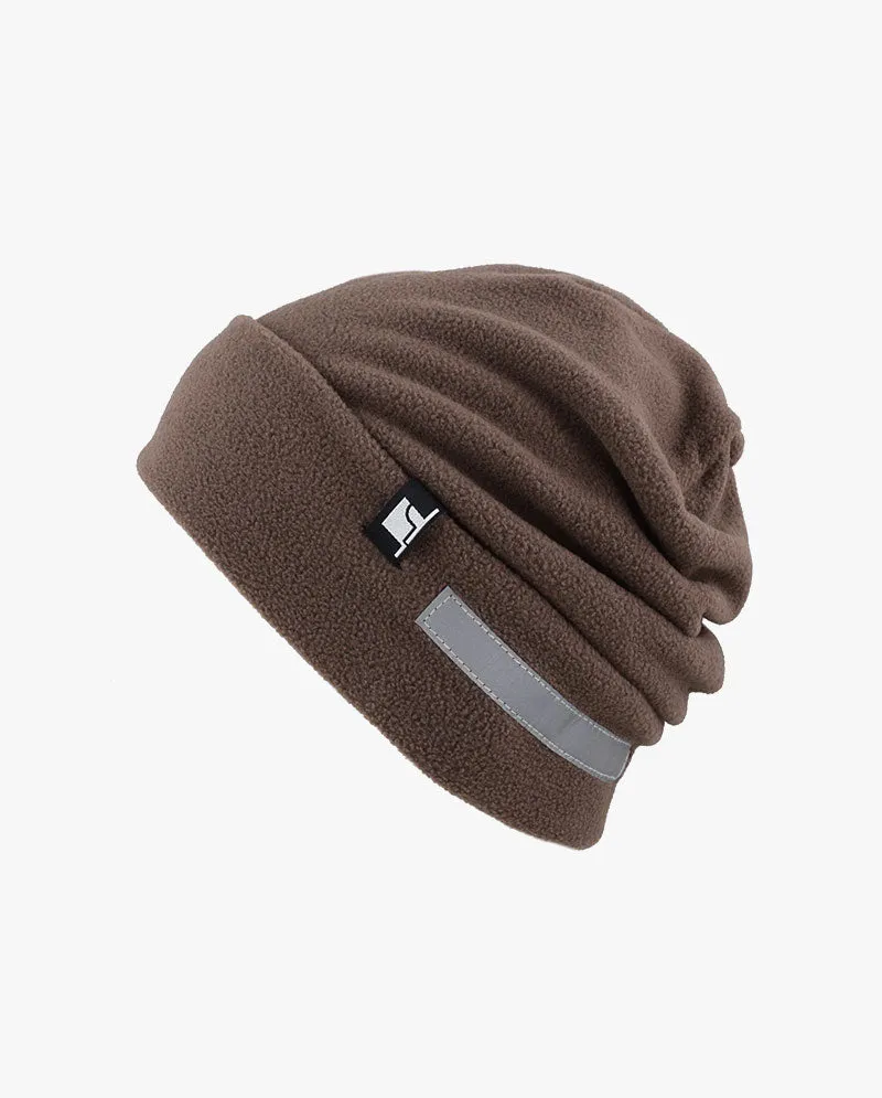 The Hat Depot - Reflective Safety Fleece Beanie