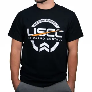 USCC Black Gildan Ringspun T-Shirt - M