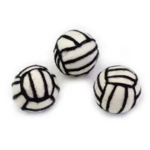 Volleyball Felt Shapes- Set of 3 or 5