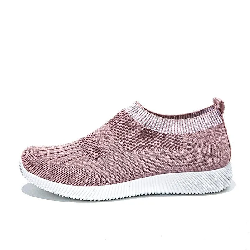 Women summer casual comfortable slip on sock sneakers