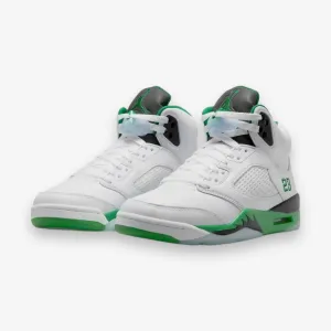 Womens Air Jordan 5 White Lucky Green Black DD9336-103