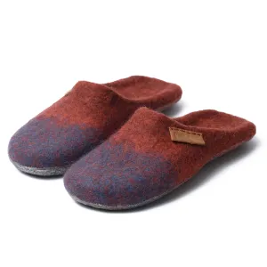 Womens Backless Slippers - Cinnamon Turquoise