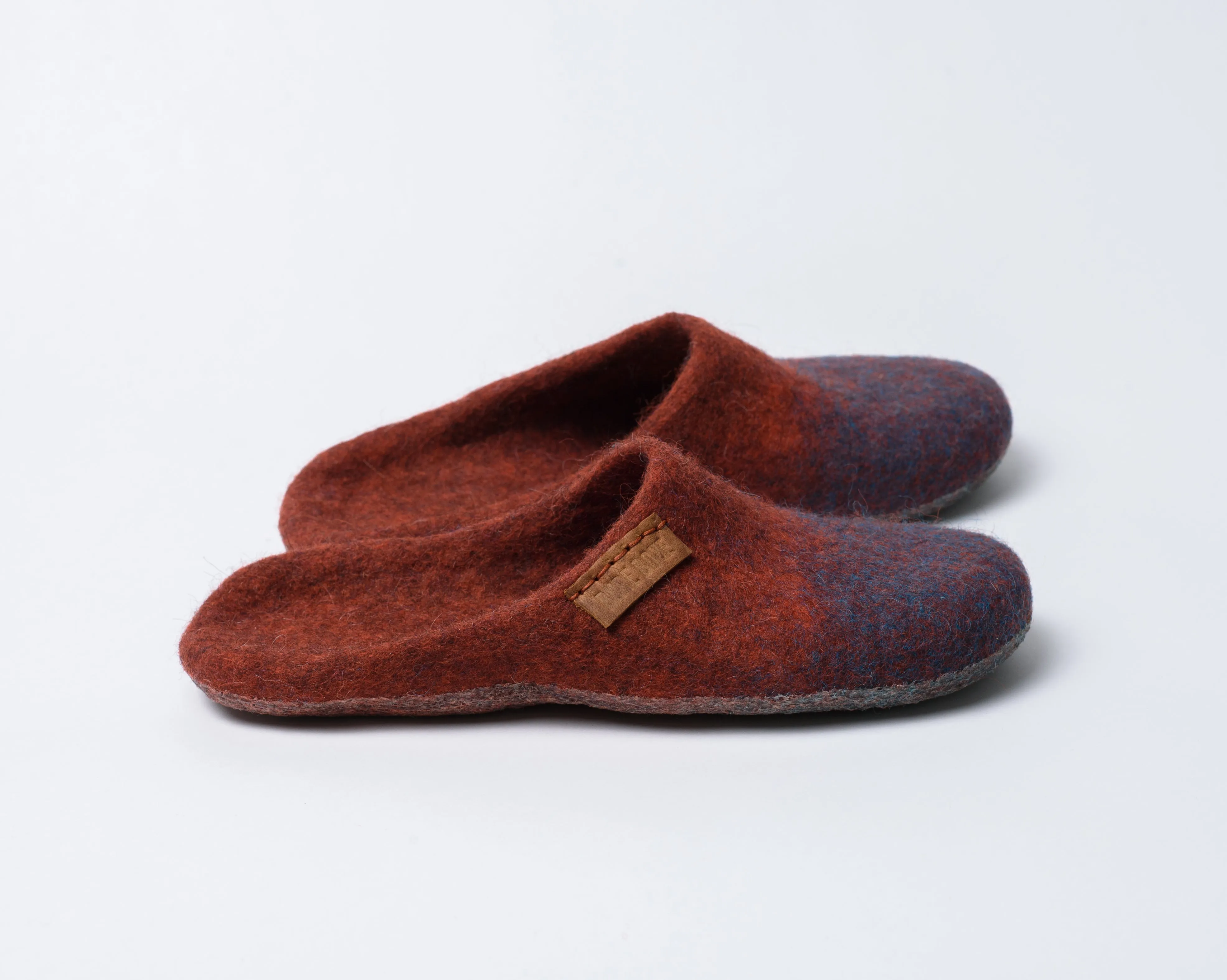 Womens Backless Slippers - Cinnamon Turquoise