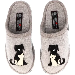 Women's Haflinger Canegatto Silver Grey Wool